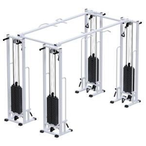 Двойной кроссовер на базе реабилитационной рамы стеки тренажер Потапова Sabirgym SG082.4*100*2050 стеки 4х100 кг ironking - Vasil-Gym
