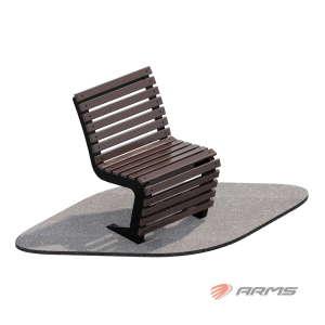 Скамейка парковая Пируэт (длина 600 мм) УЗСИ ARMS ARLS011 - Vasil-Gym