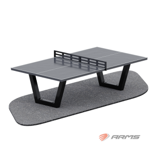 Теннисный стол парковый Armssport ARLS014Н антивандальный black step - Vasil-Gym