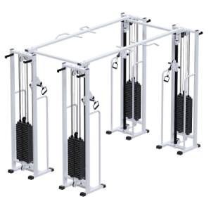 Профессиональный тренажер Двойной кроссовер Потапова на базе блочной рамы стек 4х100кг Sabirgym SG081.4*100*3499*1910*2200 для кинезитерапии arms - Vasil-Gym