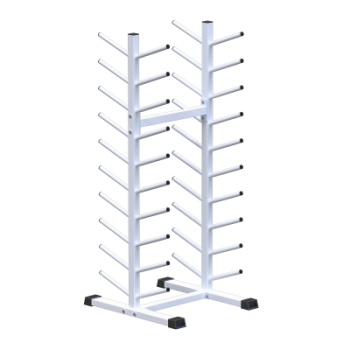 Стойка для бодибаров и грифов 10 уровней двухсторонняя Sabirgym SG025.4 - Vasil-Gym