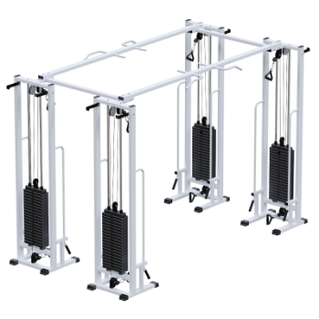 Двойной кроссовер на базе реабилитационной рамы стеки тренажер Потапова Sabirgym SG082.4*100*2400 стеки 4х100 кг swat - Vasil-Gym