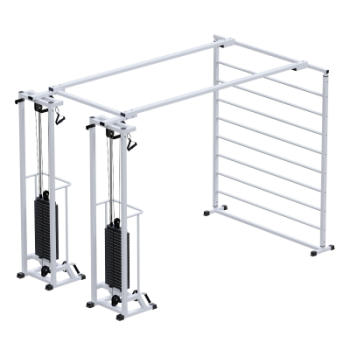 Профессиональный тренажер реабилитационный Биотонус-2+шведская стенка стек 2х100кг Sabirgym SG088.2*2400*100 екатеринбургспорт узси - Vasil-Gym
