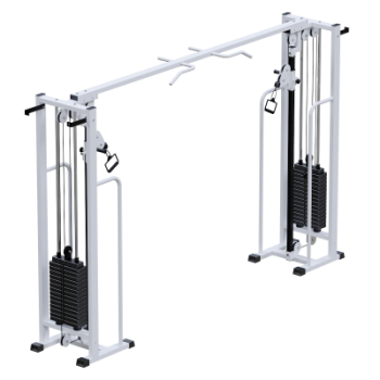 Профессиональный силовой тренажер Кроссовер на базе блочной рамы стек 2х75 кг Sabirgym SG081.2*75*2200 армспорт - Vasil-Gym